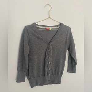 3/4 Sleeve Button Up Office Sweater